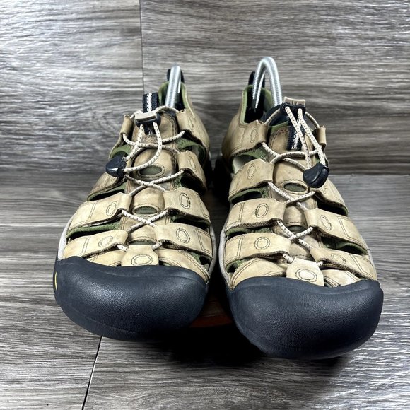 KEEN Men's Tan Leather Newport Waterproof Sandals Shoe Size 12 - Picture 2 of 10